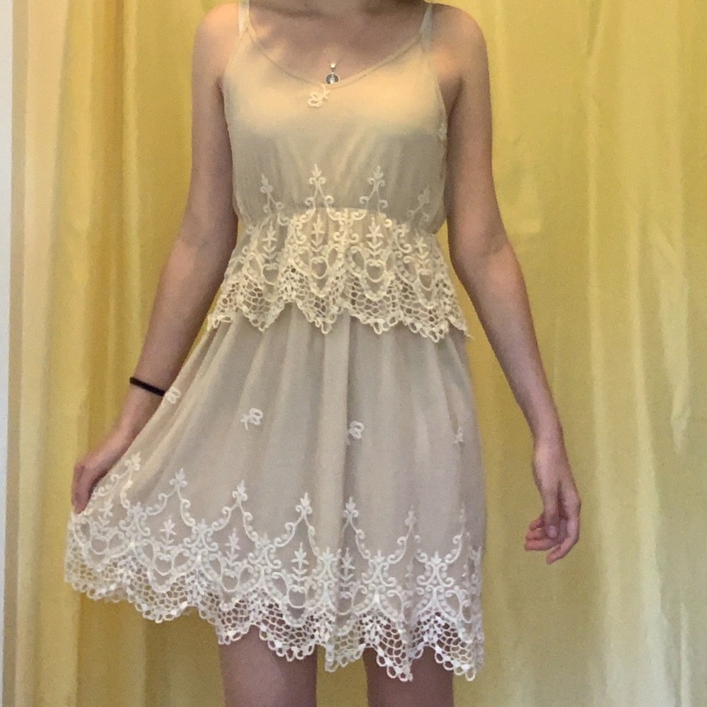 Lacey, Nude Altar’d State Dress